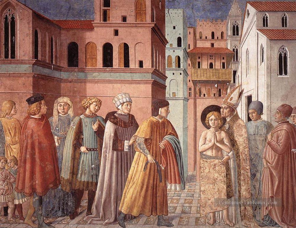 scènes de la vie de St Francis Scène 3south wall Benozzo Gozzoli Peintures à l'huile